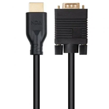 Nanocable Conversor VGA Macho a HDMI Macho 1.8m Negro